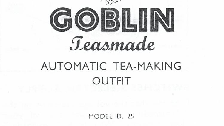 Goblin D25 Teasmade Manual