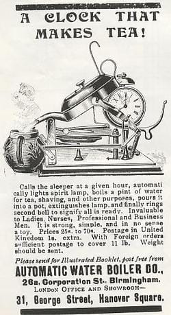 Automatic Water Boiler Company Advert