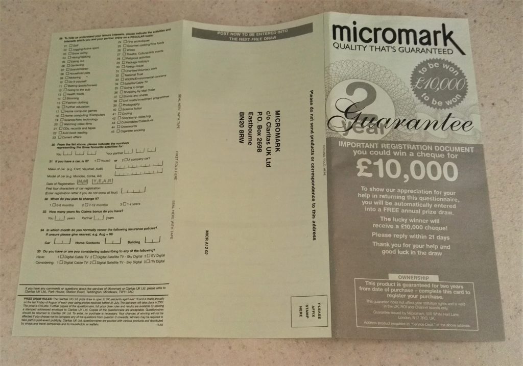 Micromark Tea Express MM9889 2003